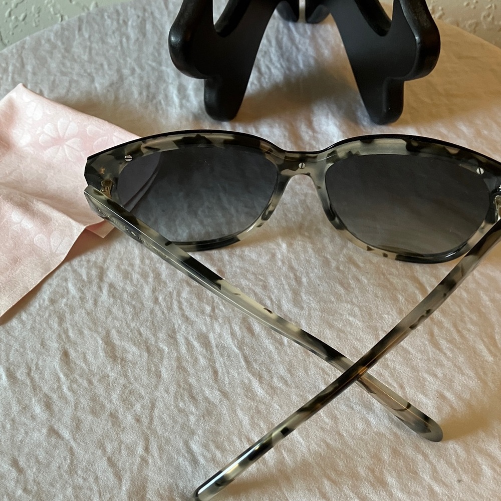 Kate Spade: Black & White Brigit Sunglasses- Black Gradient - Picture 8 of 16